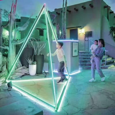 Soundless Socials: Desert Oasis Garden After Dark