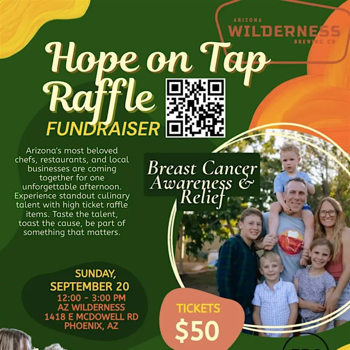 Hope on Tap: A Community Dinner To Support Lauren & Family