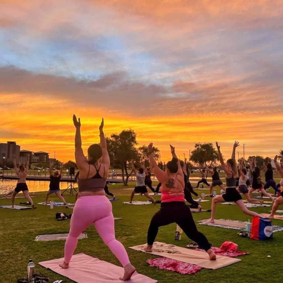 Sunset Yoga at Riverview Park